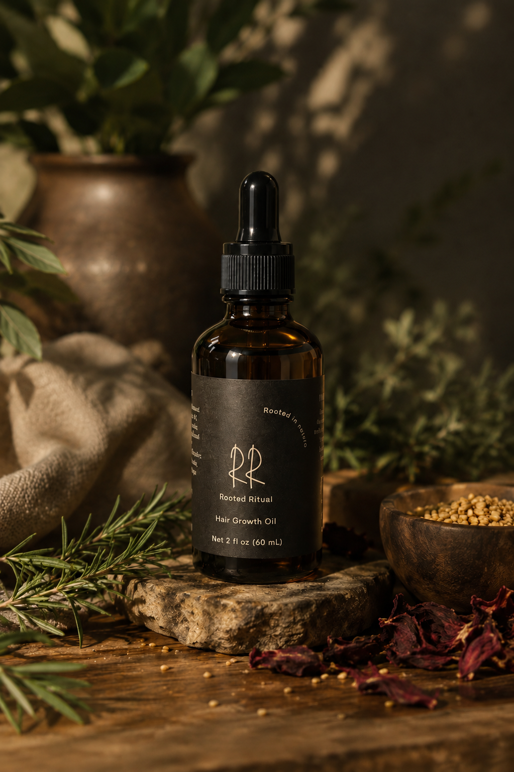 🌱 Rooted Ritual Hair Growth Oil —2oz (60 ml)